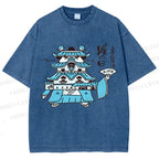 Unisex City Day Printed Washed Tee