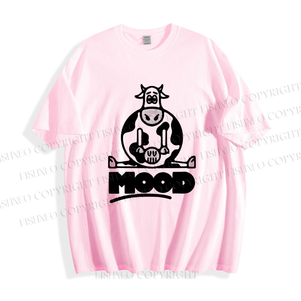 Unisex Cattle Graffiti Classic Cotton T-shirt