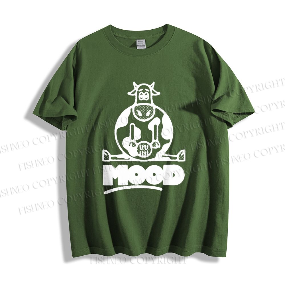 Unisex  Cattle Graffiti Classic Cotton T-shirt