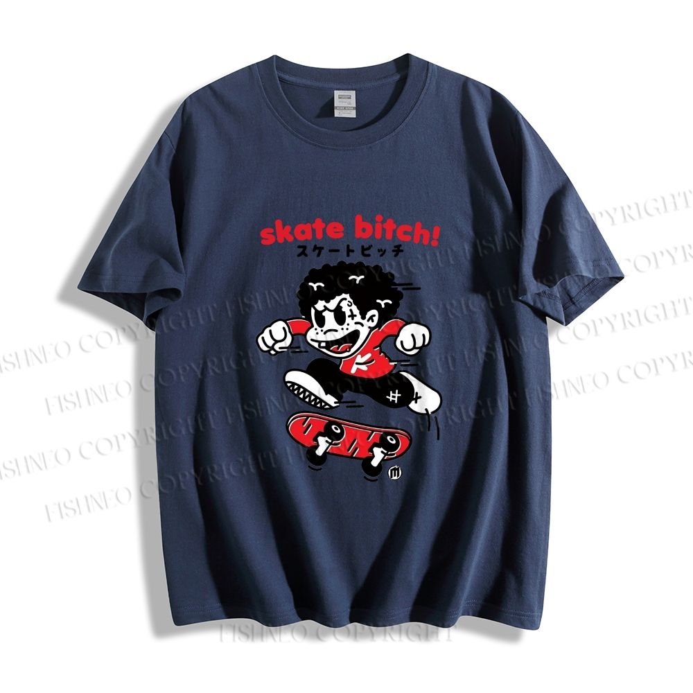 Unisex Japanese Skate Graffiti Classic Cotton T-shirt