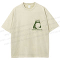 Unisex Vintage Frog Cowboy Printed Design Back Washed Tee
