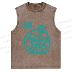 Skull Bag Graffiti Christian Snowflake Washed Vest