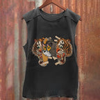 Vintage Tiger Cat Washed Tank Top