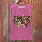 Vintage Tiger Cat Washed Tank Top