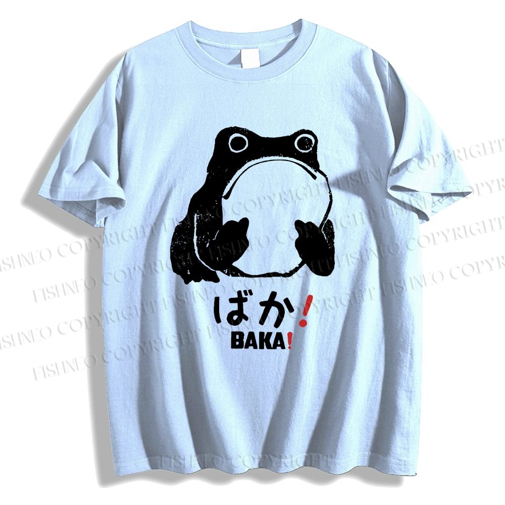 Unisex Vintage Frog Distressed Classic Cotton T-shirt