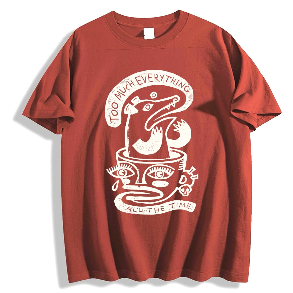 Unisex Vintage Rat Graffiti Classic Cotton T-shirt
