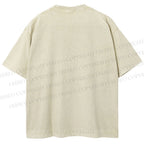 Unisex Cat Means No Printed Washed Tee