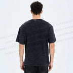 Unisex Abstract Bird Art  Printed Washed Tee