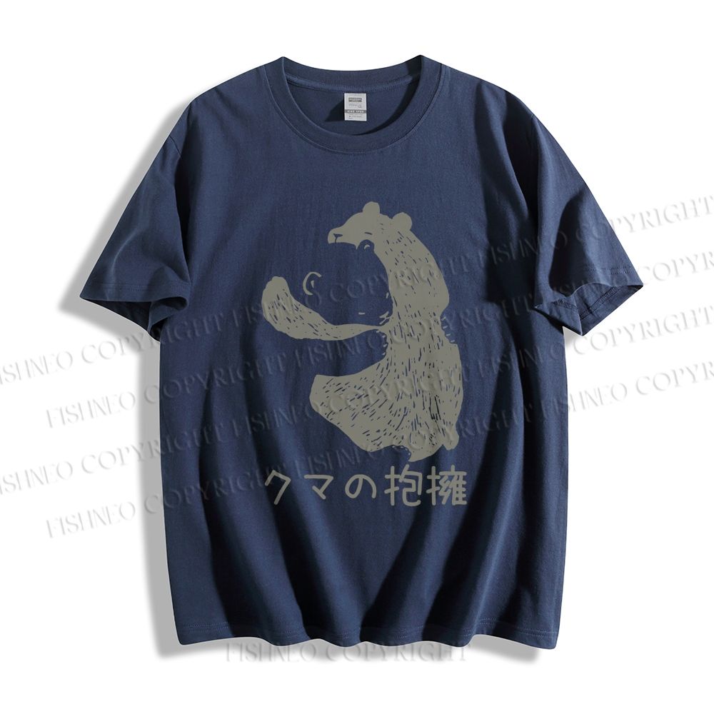 Unisex Japanese Bear Hug Classic Cotton T-shirt