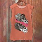 Vintage Japanese Wolf Washed Tank Top