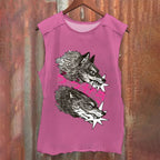Vintage Japanese Wolf Washed Tank Top