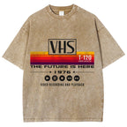 VHS Vintage Wash Japanese Design T-Shirt