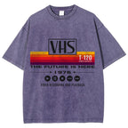 VHS Vintage Wash Japanese Design T-Shirt
