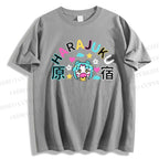 Unisex Harajuku Printed Classic Cotton T-shirt