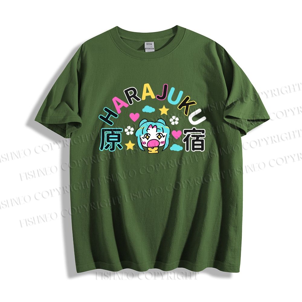 Unisex Harajuku Printed Classic Cotton T-shirt