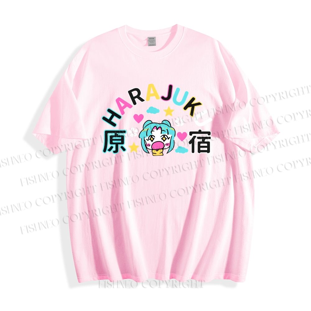 Unisex Harajuku Printed Classic Cotton T-shirt
