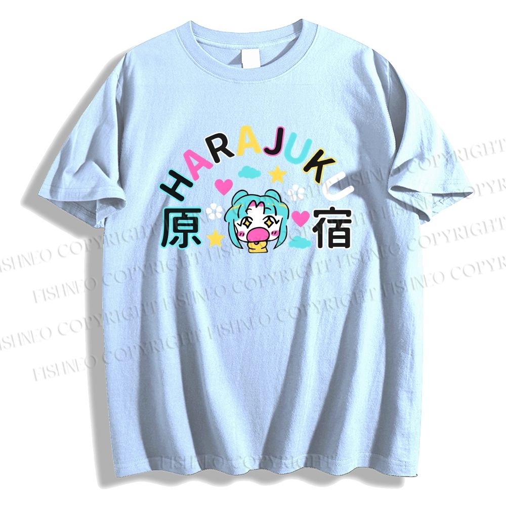 Unisex Harajuku Printed Classic Cotton T-shirt