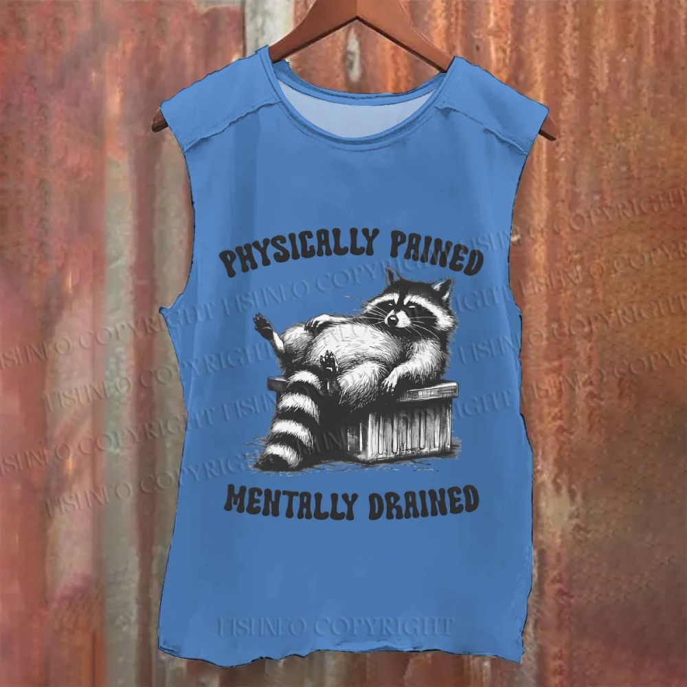 Vintage Raccoon Washed Tank Top