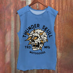 Vintage Skull Graffiti Washed Tank Top