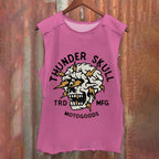 Vintage Skull Graffiti Washed Tank Top