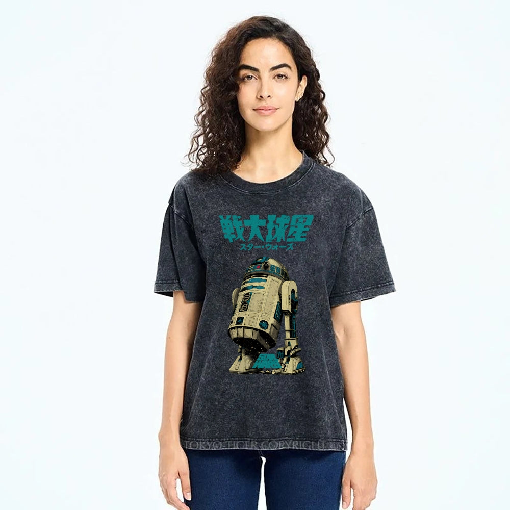 Star Wars Vintage Wash Japanese Design T-Shirt
