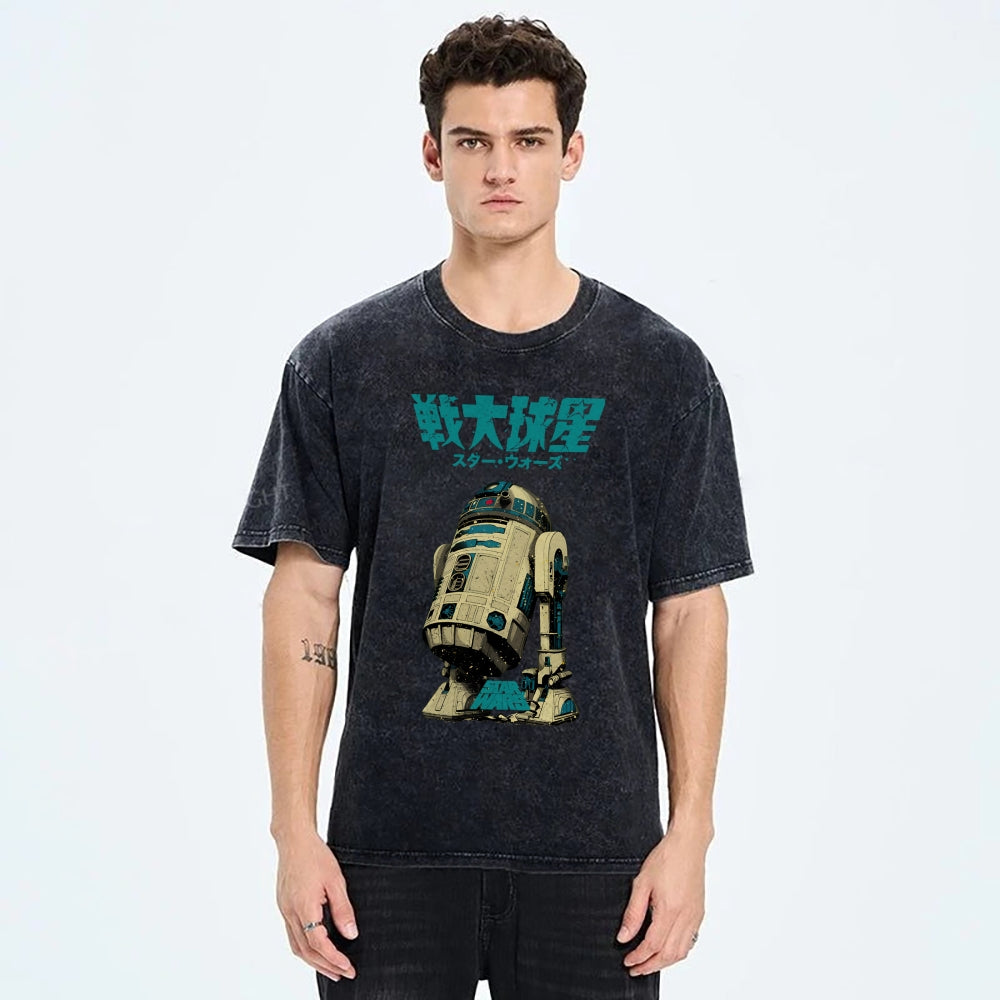 Star Wars Vintage Wash Japanese Design T-Shirt
