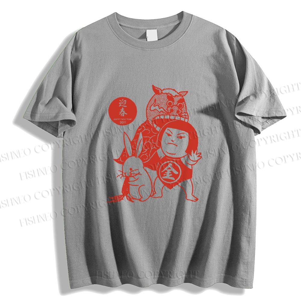 Unisex Vintage Japanese Art Classic Cotton T-shirt