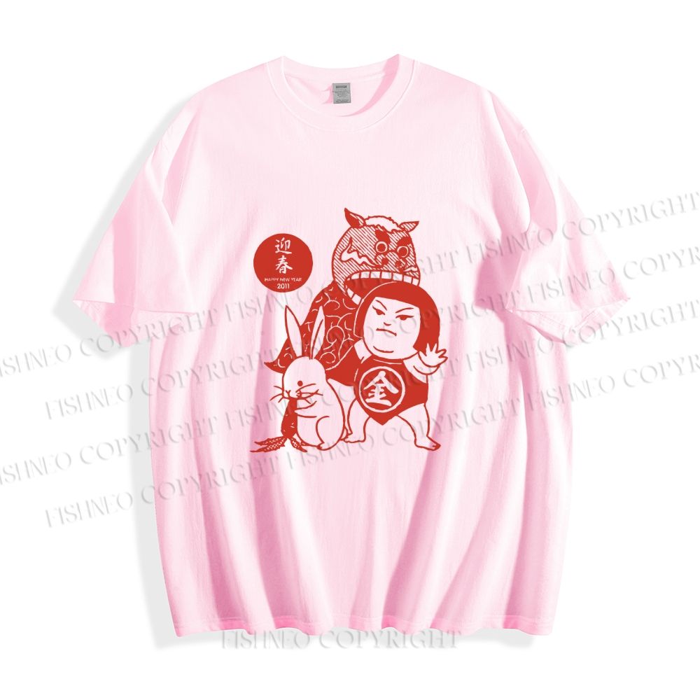 Unisex Vintage Japanese Art Classic Cotton T-shirt
