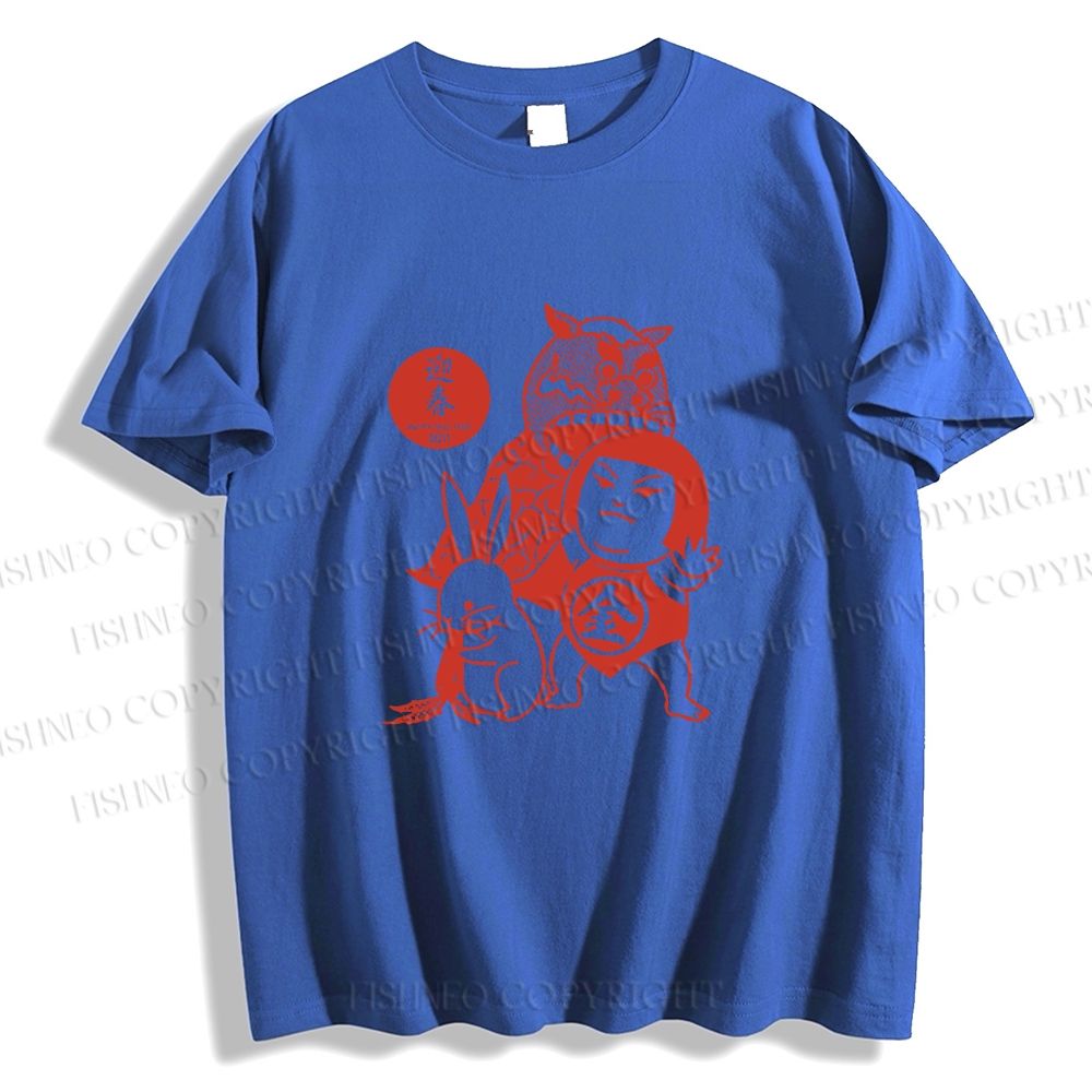 Unisex Vintage Japanese Art Classic Cotton T-shirt
