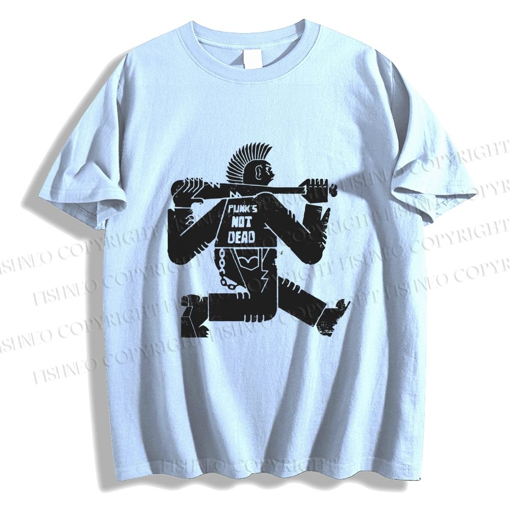 Unisex Vintage Punk Graffiti Classic Cotton T-shirt