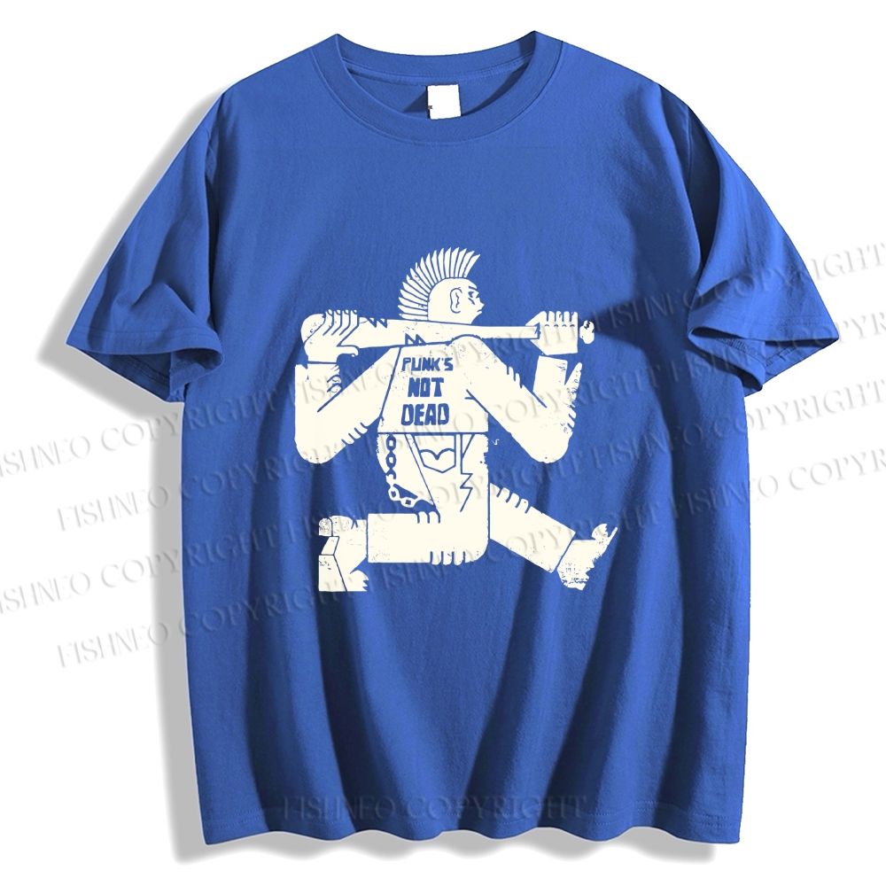 Unisex Vintage Punk Graffiti Classic Cotton T-shirt
