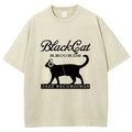 Black Cat Japan Washed T-Shirt