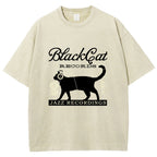 Black Cat Japan Washed T-Shirt