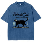 Black Cat Japan Washed T-Shirt