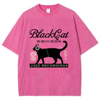 Black Cat Japan Washed T-Shirt