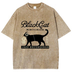 Black Cat Japan Washed T-Shirt