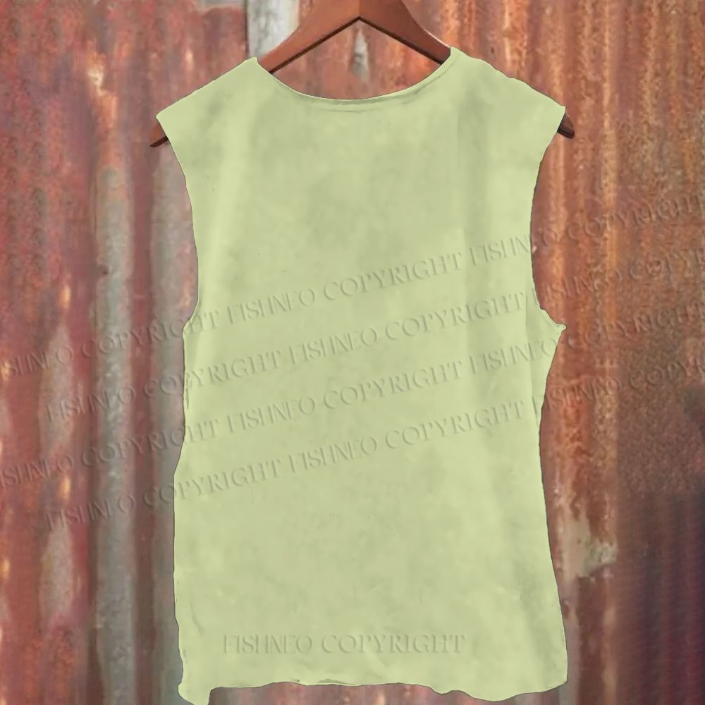 Casual Cartoon Monster Printed Tank Top