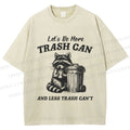 Unisex Vintage Raccoon Printed Washed Tee