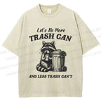 Unisex Vintage Raccoon Printed Washed Tee