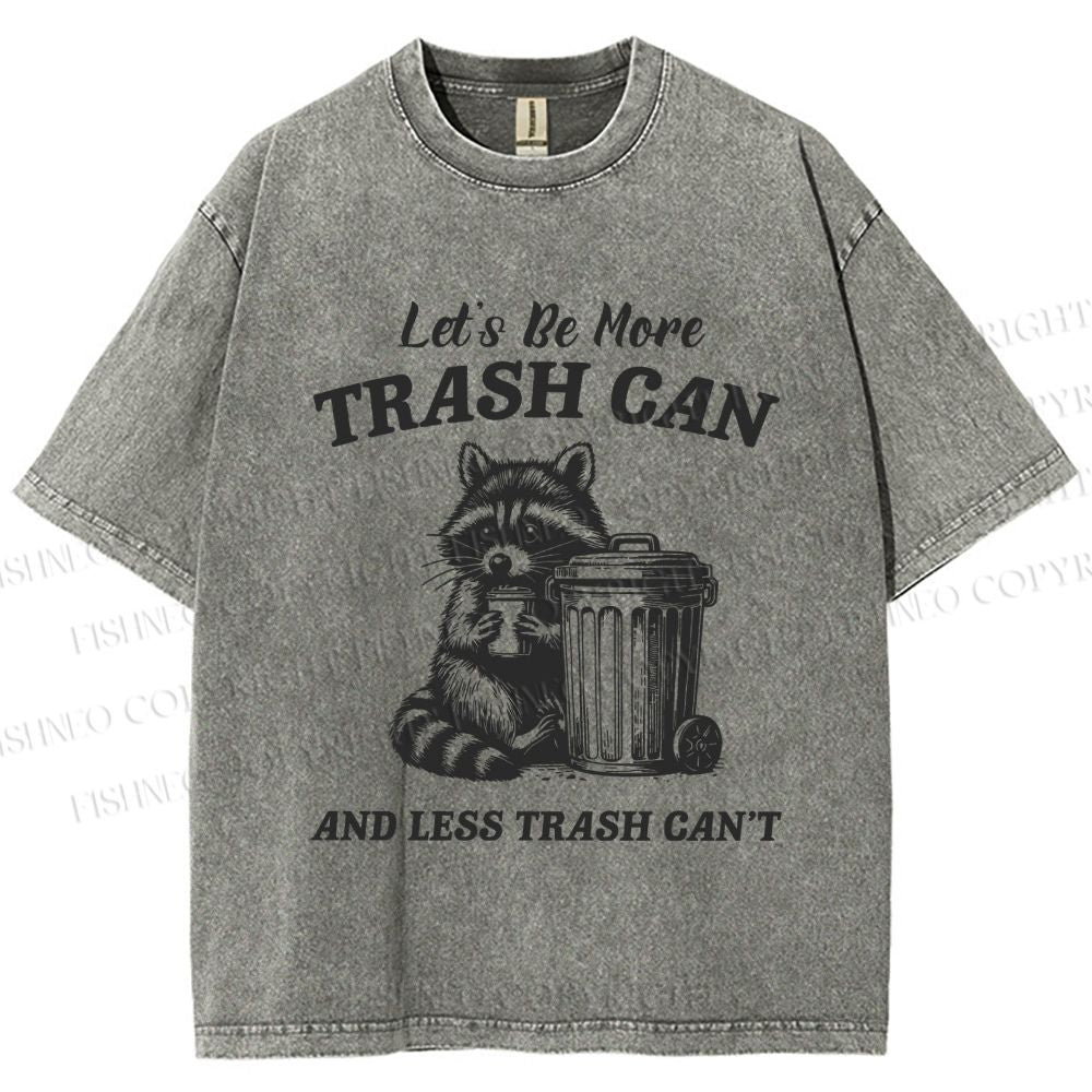 Unisex Vintage Raccoon Printed Washed Tee