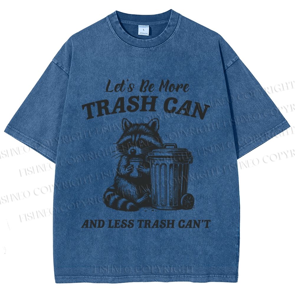 Unisex Vintage Raccoon Printed Washed Tee