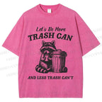 Unisex Vintage Raccoon Printed Washed Tee