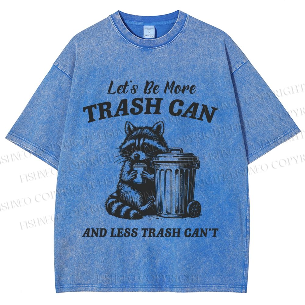 Unisex Vintage Raccoon Printed Washed Tee