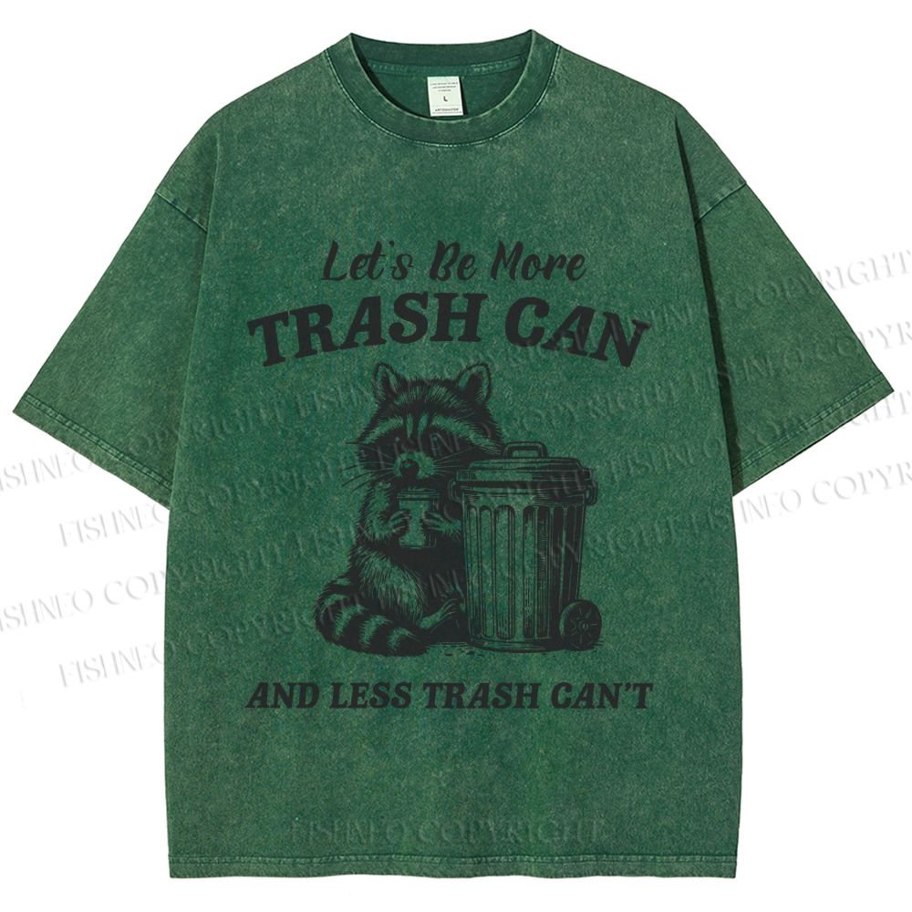 Unisex Vintage Raccoon Printed Washed Tee