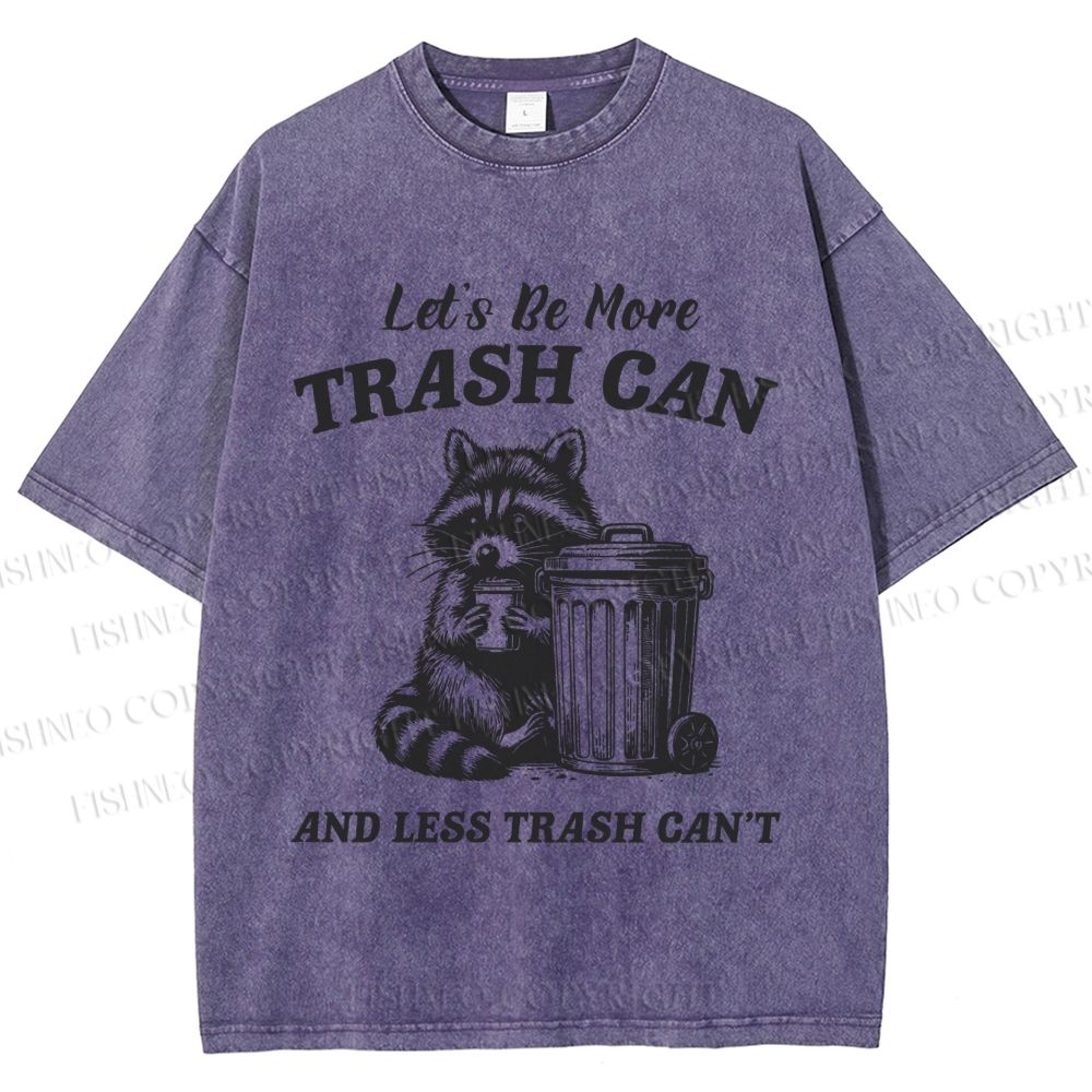Unisex Vintage Raccoon Printed Washed Tee