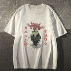 Unisex Japanese Frog Samurai Classic Cotton T-shirt