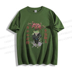 Unisex Japanese Frog Samurai Classic Cotton T-shirt