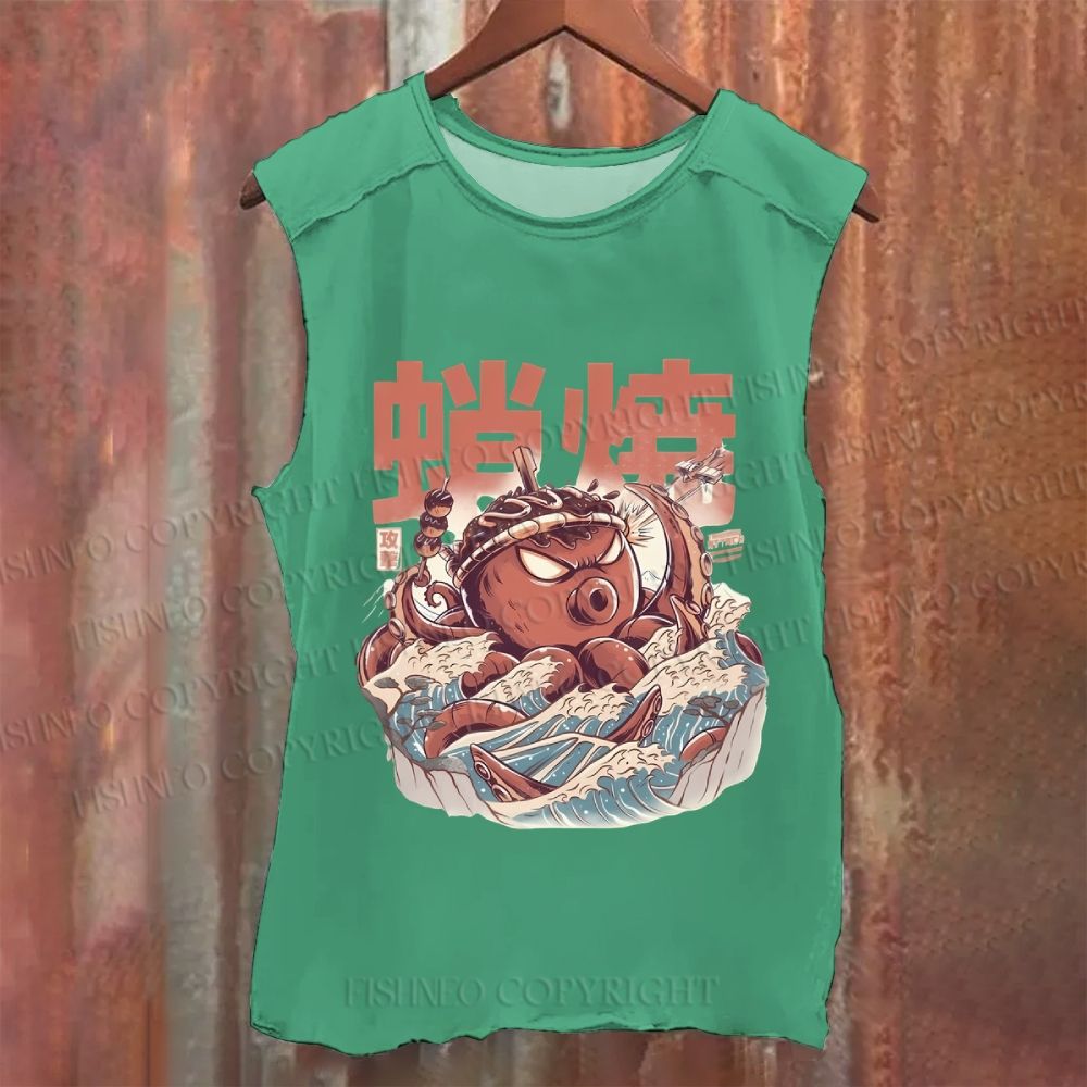 Vintage Octopus Washed Tank Top