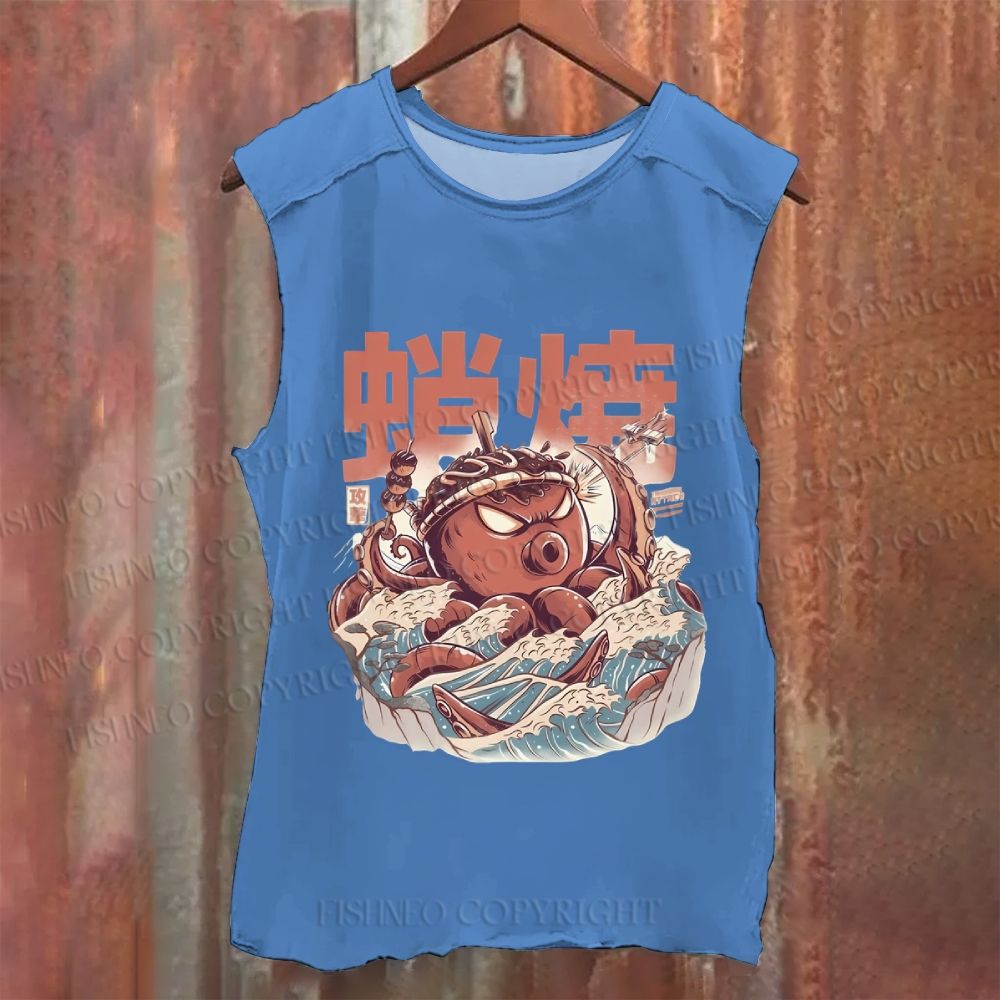 Vintage Octopus Washed Tank Top