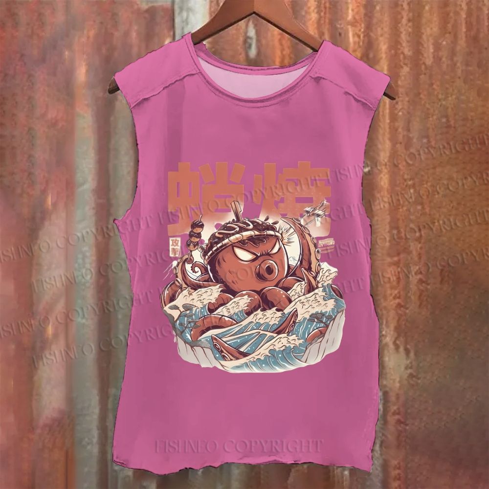 Vintage Octopus Washed Tank Top